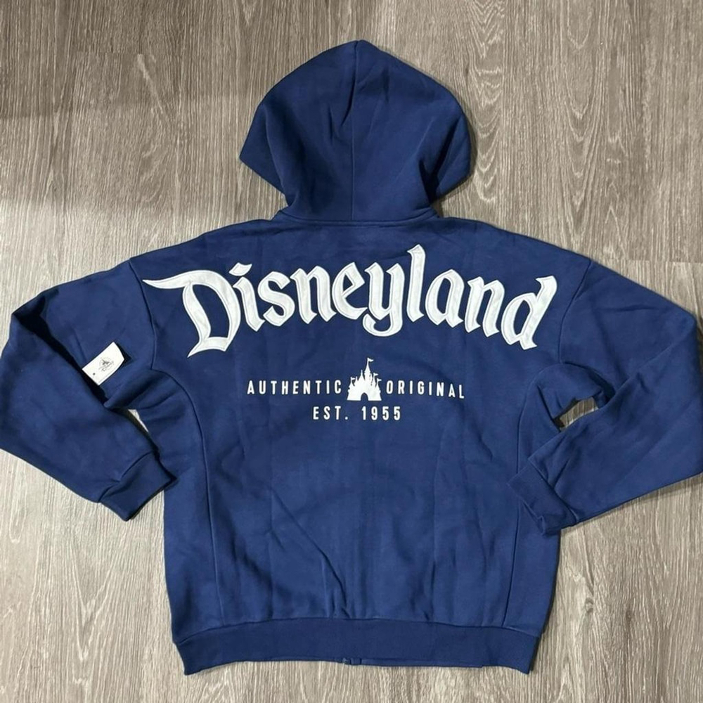 Disney Parks Disneyland Zip Up Hoodie in Navy blue nwt